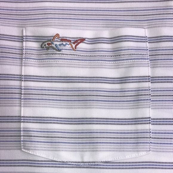 Bundle of 2 Greg Norman Golf Polos XXL Teal & White - Picture 12 of 14